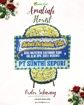 Papan Bunga Duka di Medan Amplas